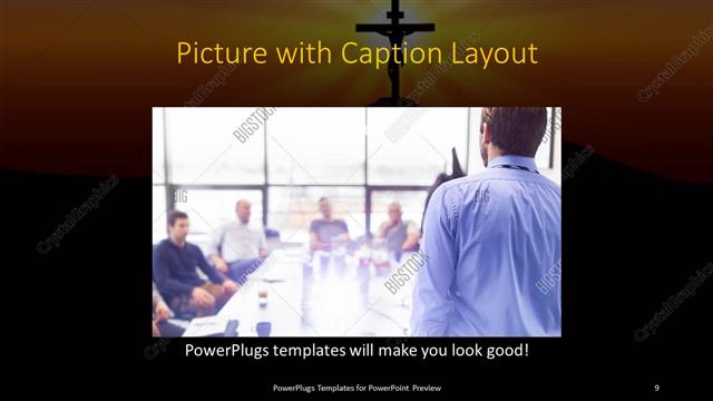 Picture with Caption presentation slide layout