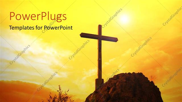  Presentation with hill - A holy cross on top of a hill