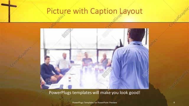 Picture with Caption presentation slide layout