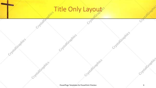 Title Only presentation slide layout