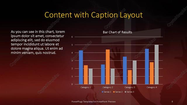 Content with Caption presentation slide layout