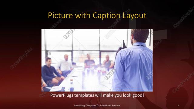 Picture with Caption presentation slide layout