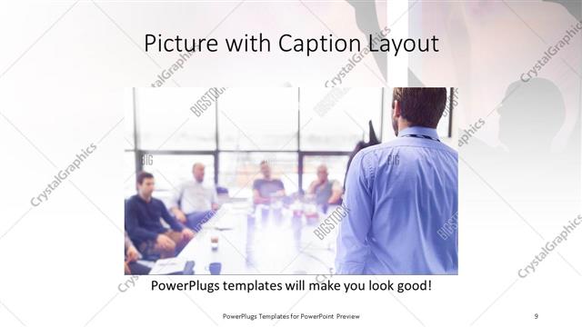 Picture with Caption presentation slide layout