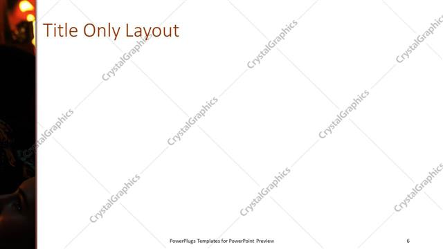 Title Only presentation slide layout