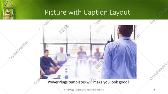 Picture with Caption presentation slide layout