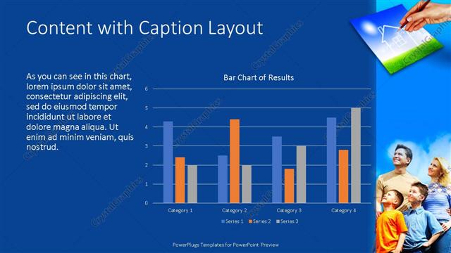 Content with Caption presentation slide layout