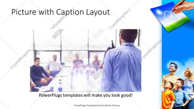 Picture with Caption presentation slide layout