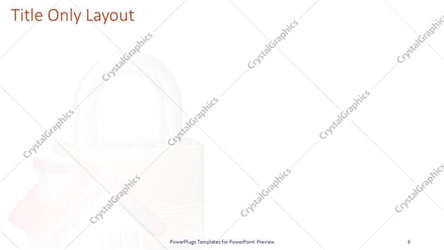 Title Only presentation slide layout