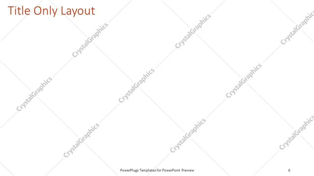 Title Only presentation slide layout