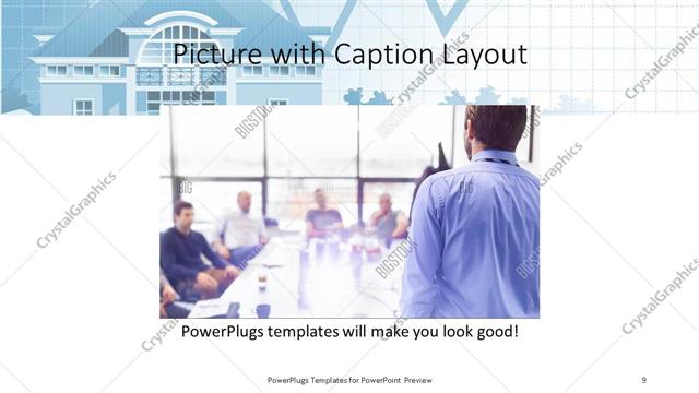 Picture with Caption presentation slide layout