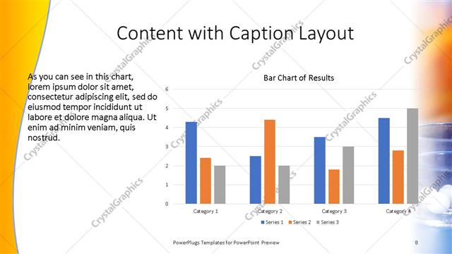 Content with Caption presentation slide layout