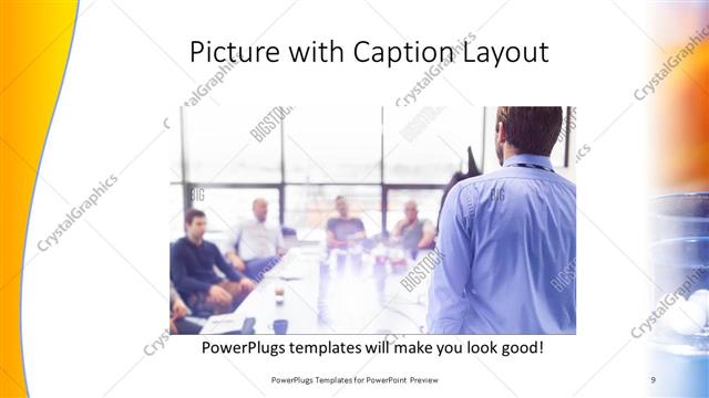 Picture with Caption presentation slide layout