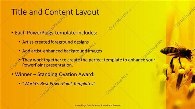 Title and Content presentation slide layout