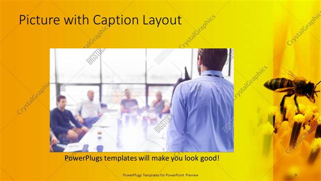 Picture with Caption presentation slide layout