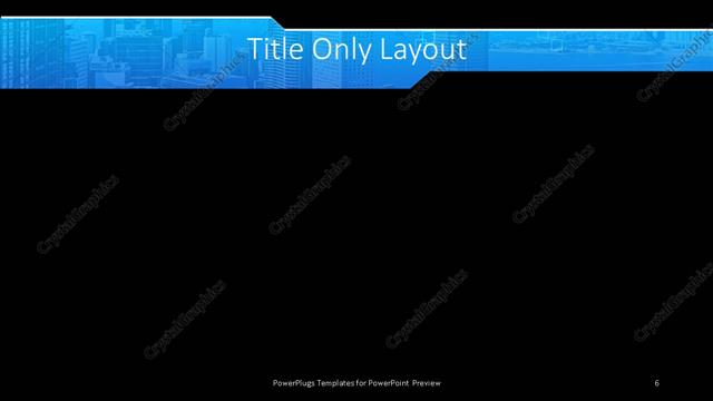 Title Only presentation slide layout