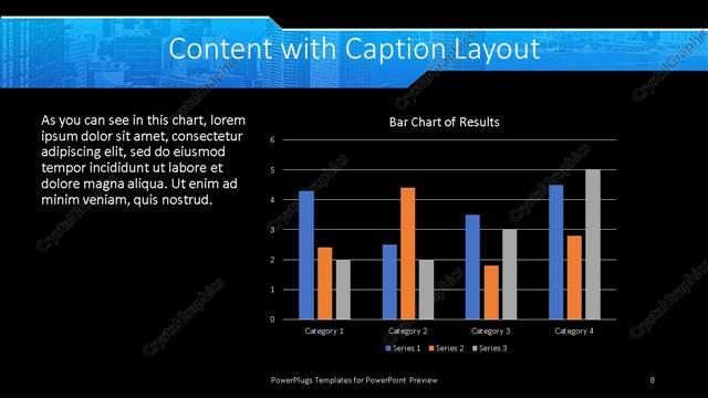 Content with Caption presentation slide layout