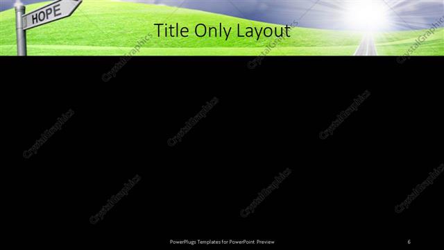 Title Only presentation slide layout