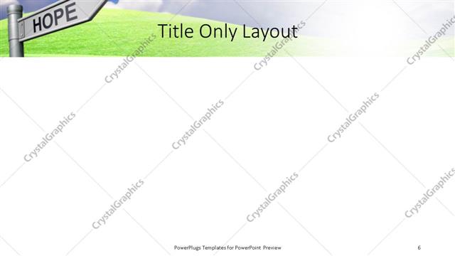Title Only presentation slide layout