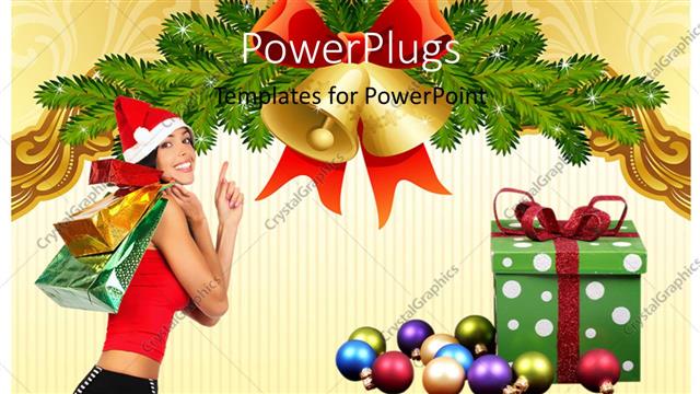  Presentation with girl christmas - A Christmas celebration with a girl