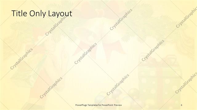 Title Only presentation slide layout