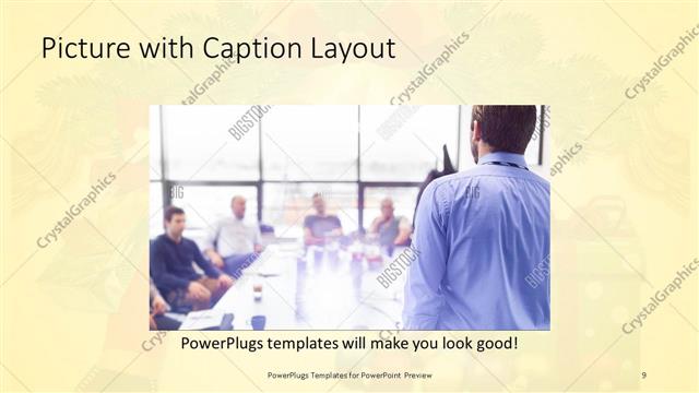 Picture with Caption presentation slide layout