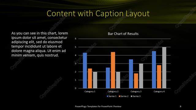 Content with Caption presentation slide layout