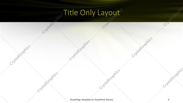 Title Only presentation slide layout