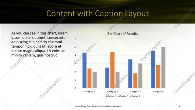 Content with Caption presentation slide layout