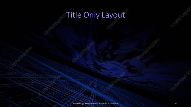 Title Only presentation slide layout
