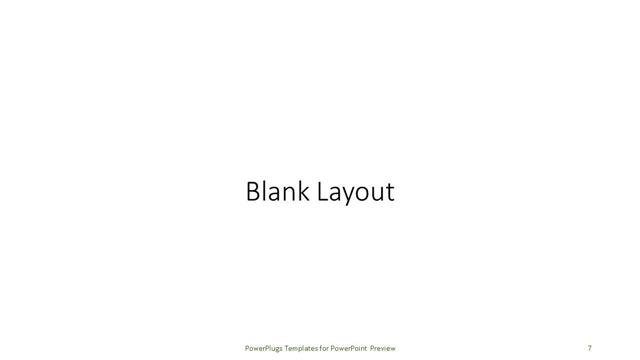 Blank presentation slide layout