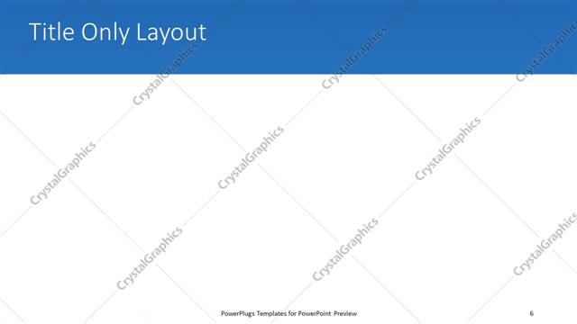 Title Only presentation slide layout