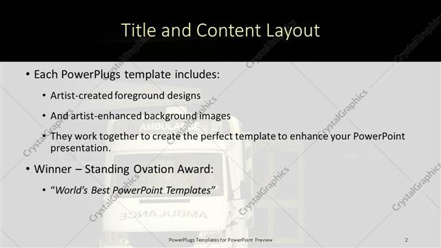 Title and Content presentation slide layout