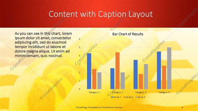 Content with Caption presentation slide layout