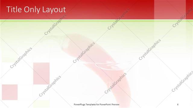 Title Only presentation slide layout