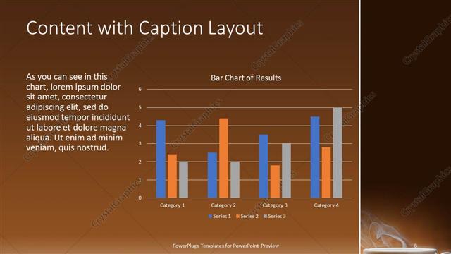 Content with Caption presentation slide layout