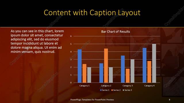 Content with Caption presentation slide layout