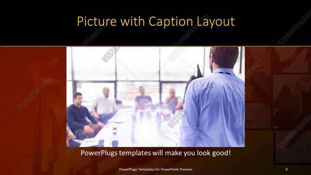 Picture with Caption presentation slide layout