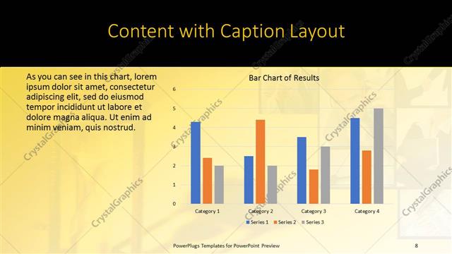 Content with Caption presentation slide layout
