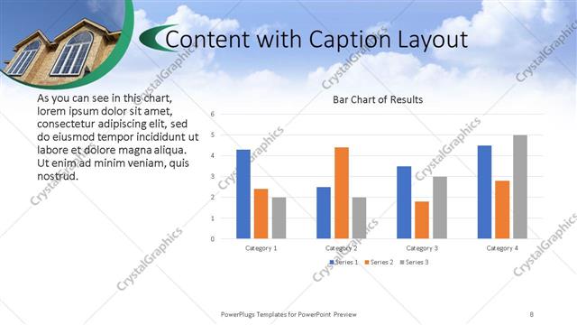 Content with Caption presentation slide layout