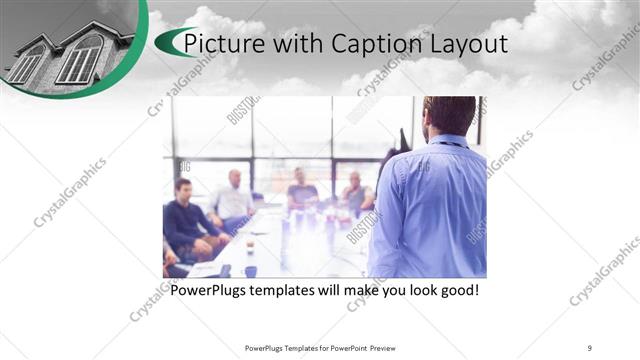 Picture with Caption presentation slide layout