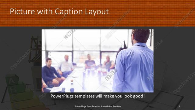 Picture with Caption presentation slide layout