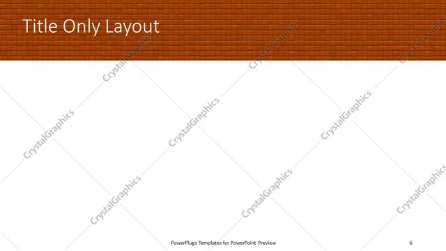 Title Only presentation slide layout