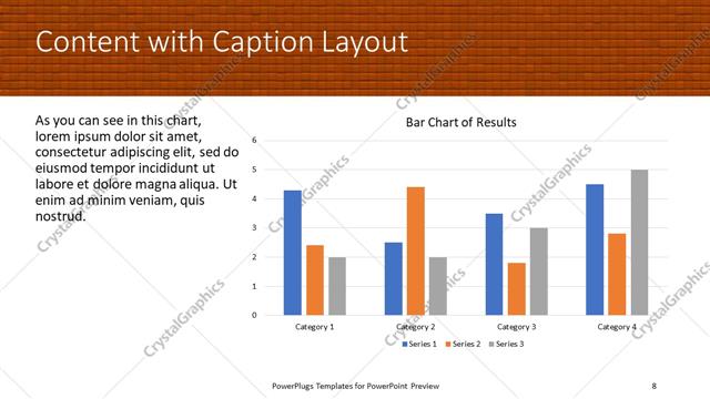 Content with Caption presentation slide layout