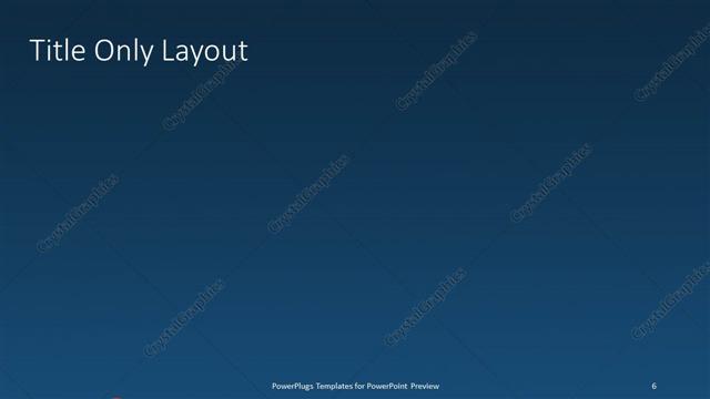 Title Only presentation slide layout