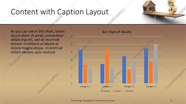 Content with Caption presentation slide layout