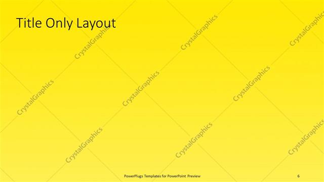 Title Only presentation slide layout