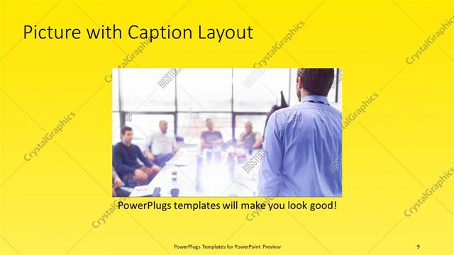 Picture with Caption presentation slide layout