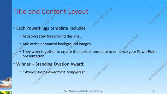 Title and Content presentation slide layout