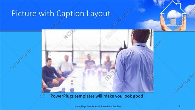 Picture with Caption presentation slide layout