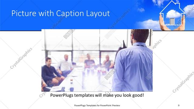 Picture with Caption presentation slide layout